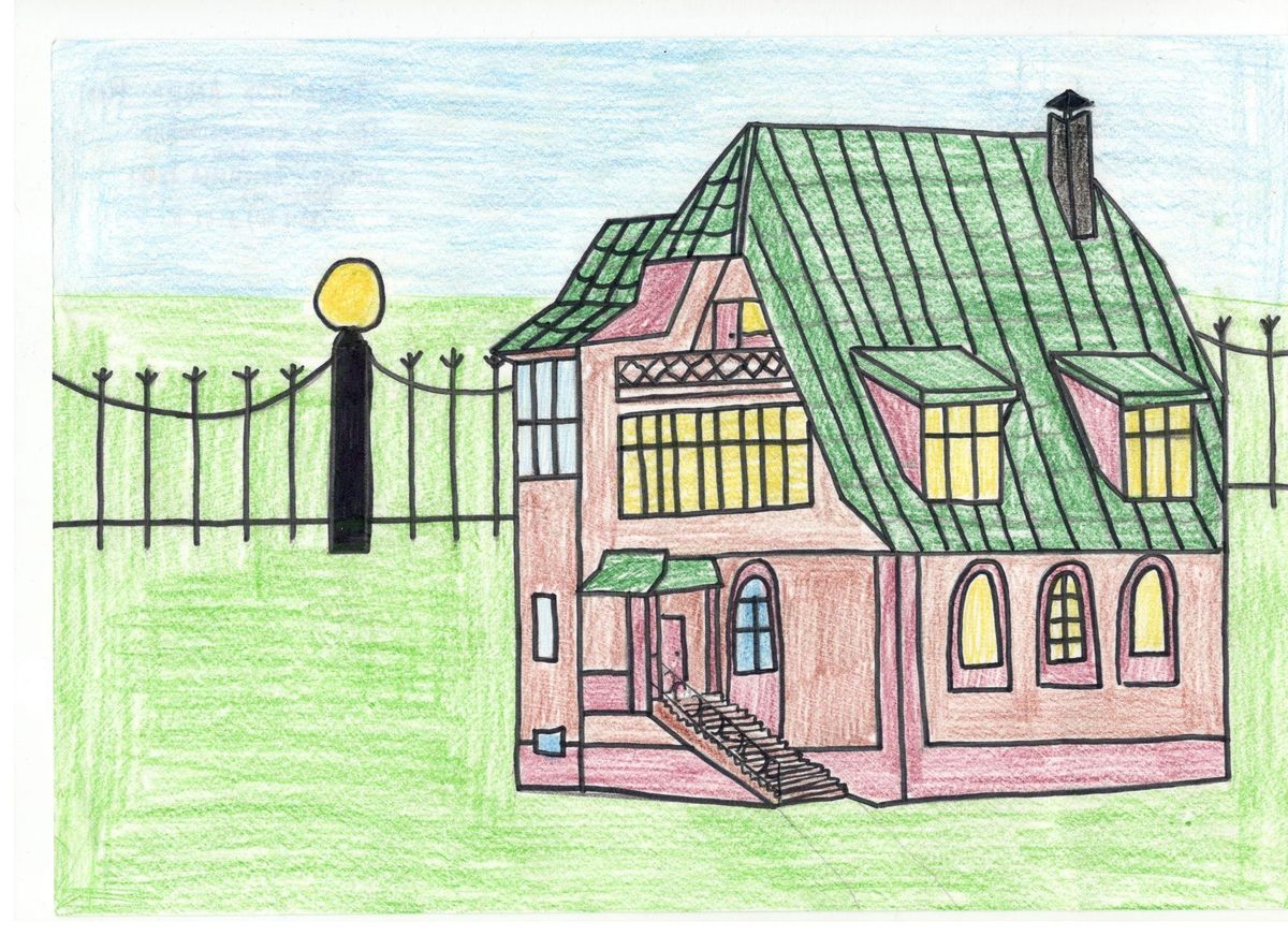 Дома рисовать 4. Домик рисунок. Дом для рисования. Детские рисунки домов. Рисование на тему дом.